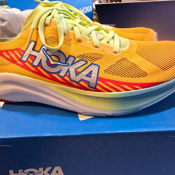 Hoka Cielo Road Orange Yellow Mustard 1143490-SYJ Men's Size 12 Running Shoe NEW - Picture 6 of 15